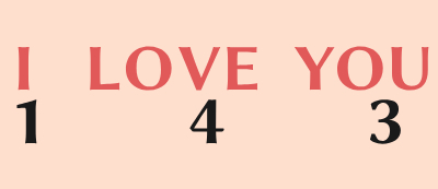 143 means I love you