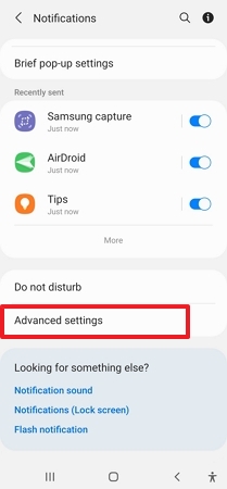 Advanced settings icon