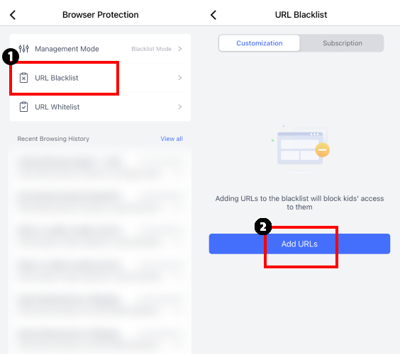 AirDroid block TikTok website set up