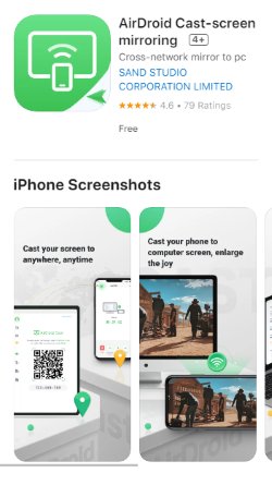 airdroid cast app store
