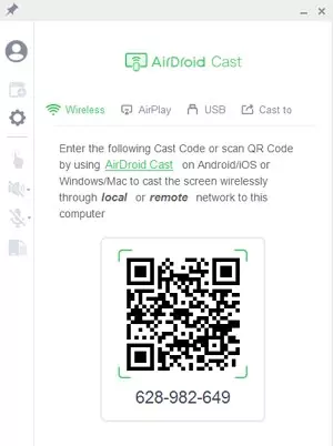 métodos de conexión AirDroid Cast