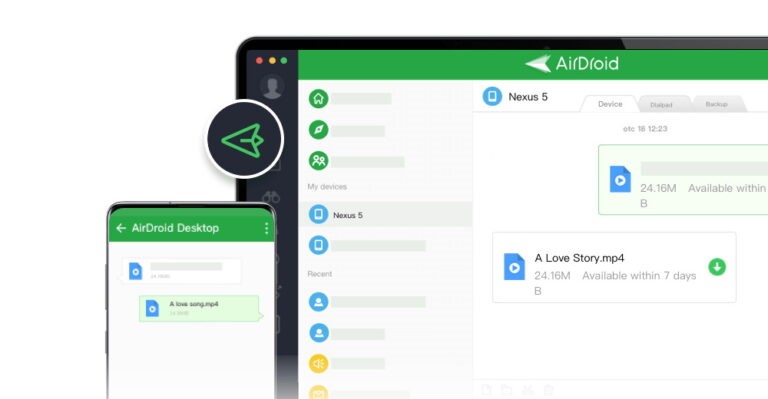 Transfert de fichiers Airdroid