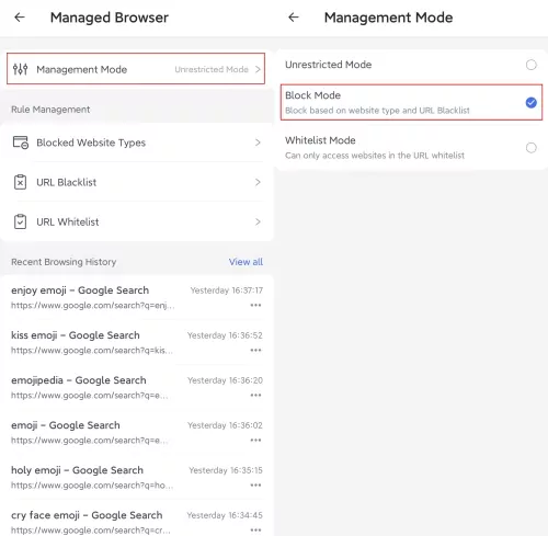 AirDroid management mode