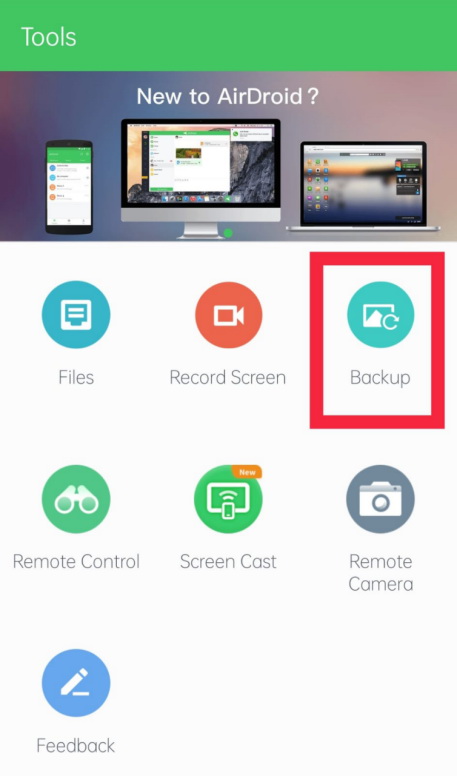 airdroid personal guide backup