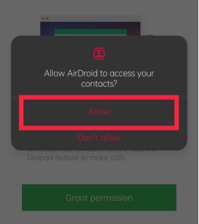 Airdroid Personal guía notificaciones guía teclado numérico