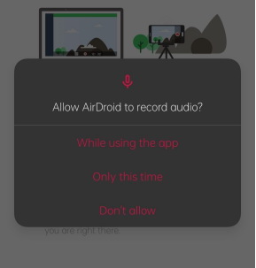 airdroid personal 音声録音 許可