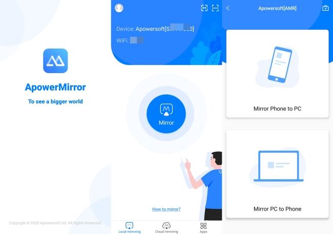 ApowerMirror phone mirror