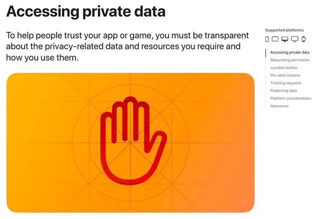 Accéder aux données privées