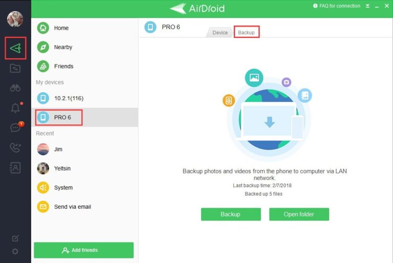 faça backup dos dados do celeular com o Airdrop personal