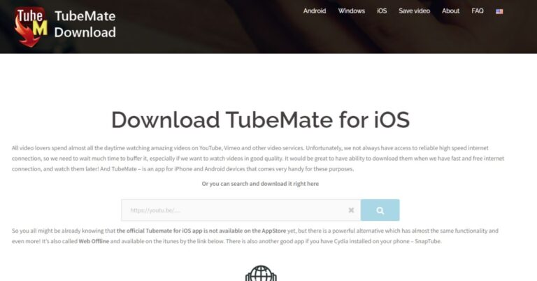 melhor downloader de vídeo do YouTube para iPhone - TubeMate