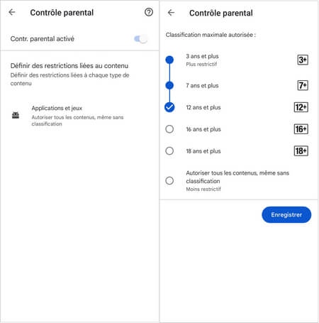 Fixer une limite d'âge pour les applications sur Google Play Store