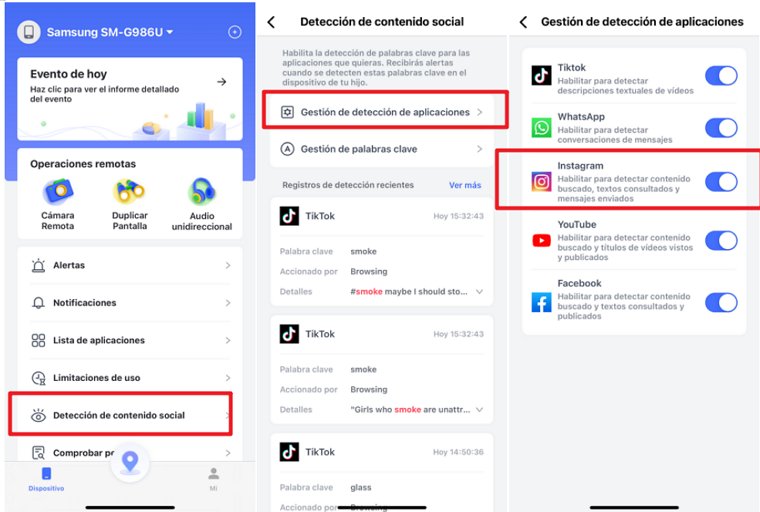 detectar el contenido de instagram