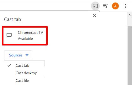 transmite a la TV desde el navegador Chrome