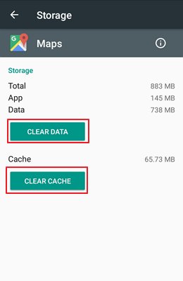 Effacer le cache ou les données sur Android