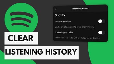 clear Spotify listening history