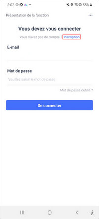 Créer un compte AirDroid Parental Control