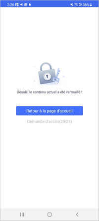 Demande d'accès AirDroid