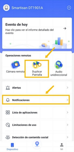 duplicar pantalla para saber con quien hablar 