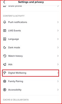 digital wellbeing