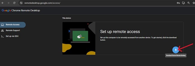 Download Chrome Remote Desktop Host