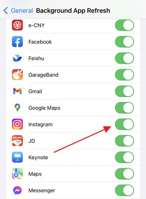 ativar atualização em segundo plano no iphone