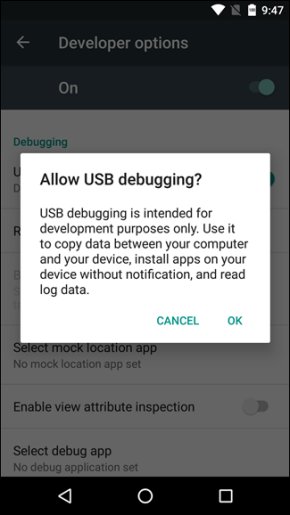 USB debugging