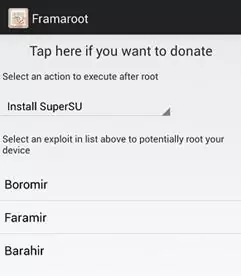 rootear Android sin PC usando Framaroot