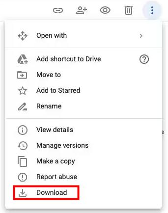 Google Drive Download