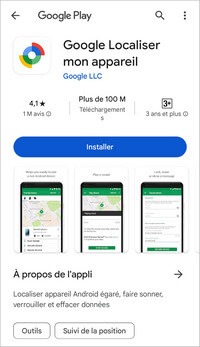 Google Localiser mon appareil