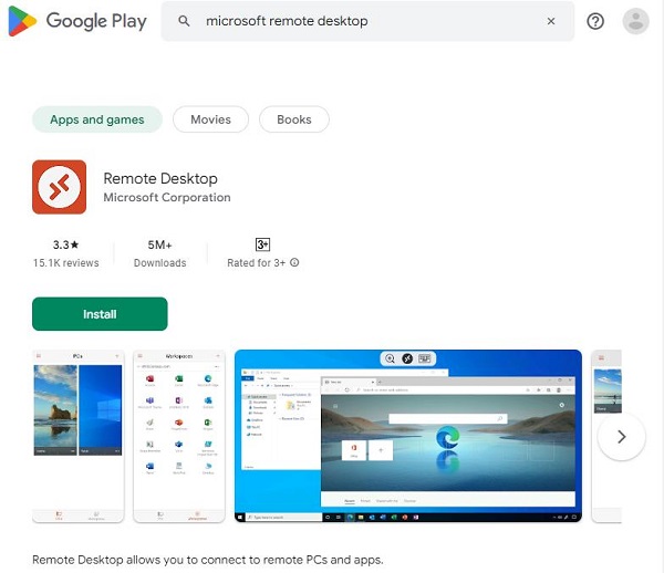 Google Play リモートデスクトップ