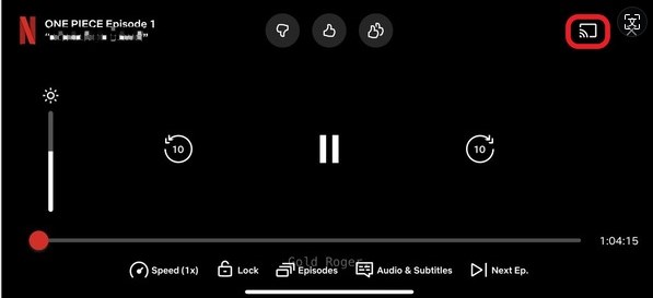 botón de Transmitir en apps de Chromecast