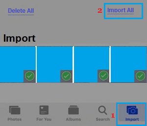 import photos from camera to iphone