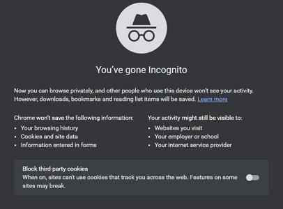 incognito mode