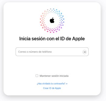 Inicia sesión con tu Apple ID