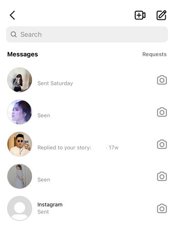 messages Instagram