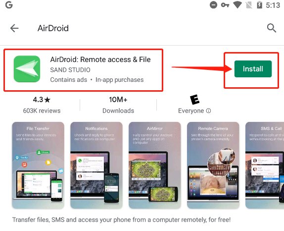 instalar airdroid