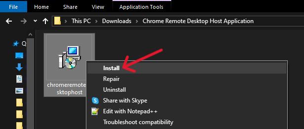 Install Chrome Remote Desktop Host