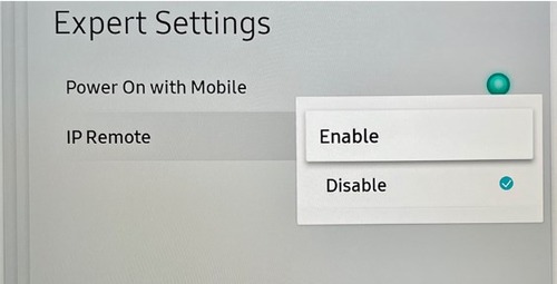 IP Remote on Samsung TV