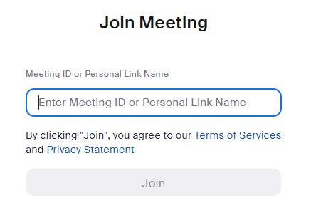 Join Zoom Meeting Web