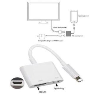 use a lightning digital AV adapter to mirror your iPhone screen