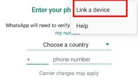 link WhatsApp account to another phone