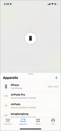 Localiser mon iPhone
