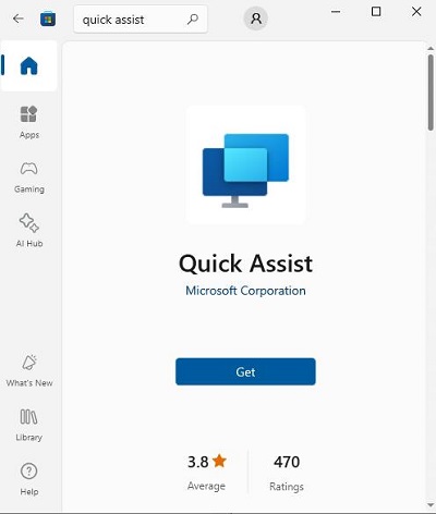 Microsoft Store Quick Assist