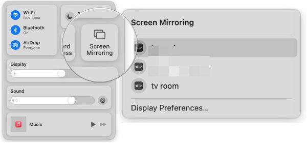 mirror mac to tv