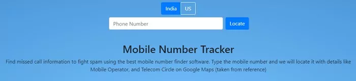 Mobile Number Tracker