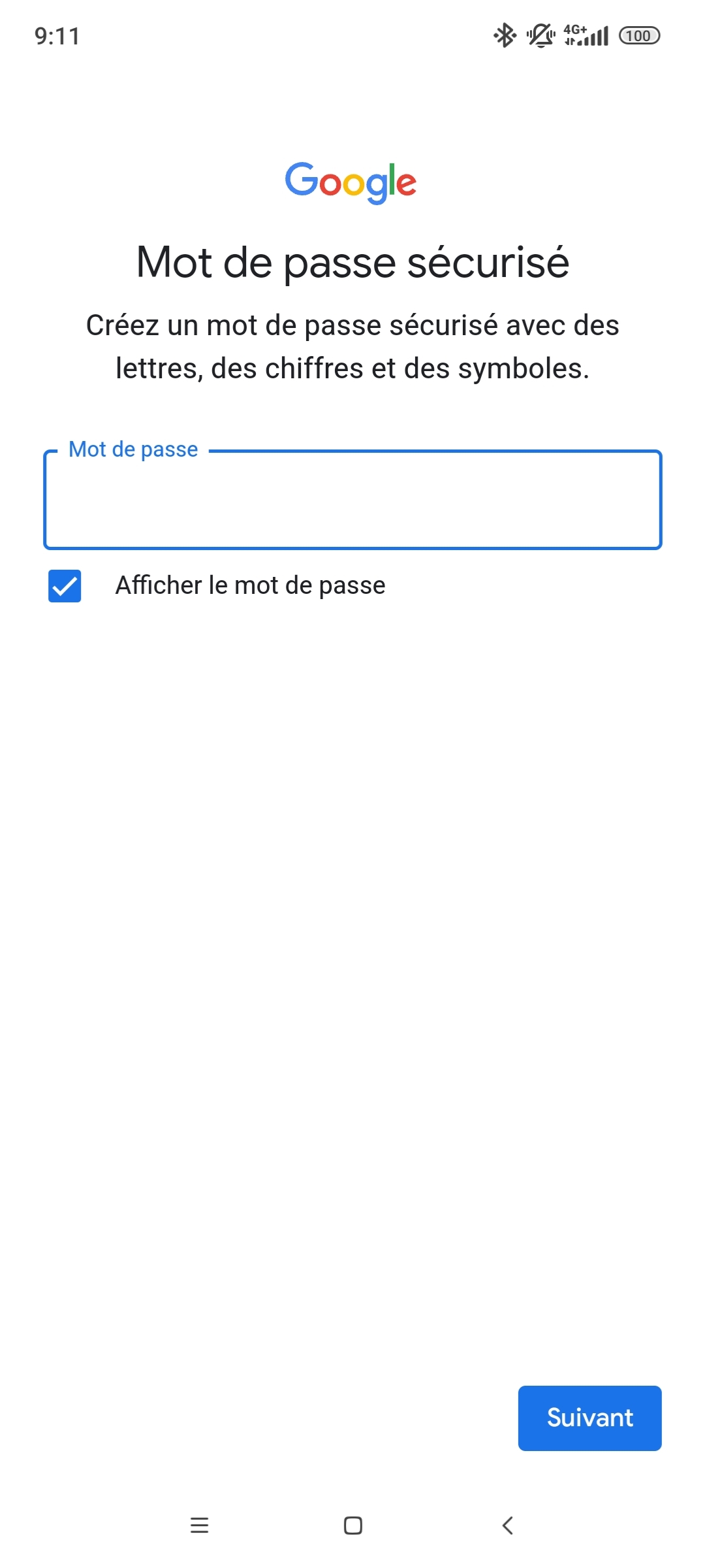 mot de passe Gmail