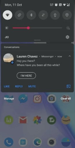 Lire à partir des notifications