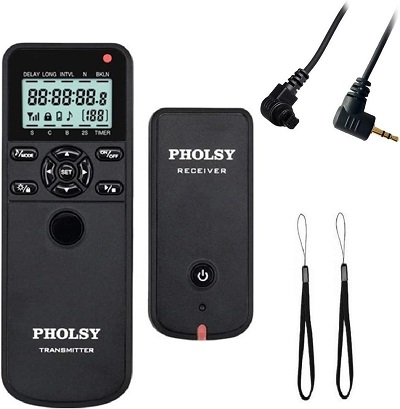 pholsy control remoto con temporizador de cámara