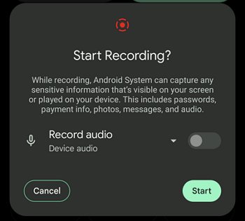 record audio