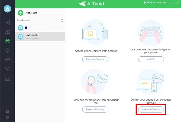 control remoto airdroid personal